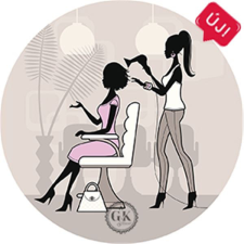  Díszített ostyalap, fodrászat, 20cm (A124) sütés és főzés