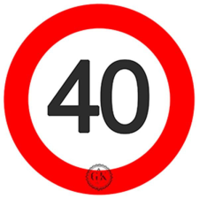  Díszített ostyalap, születésnap, 40, 20cm (A131) sütés és főzés