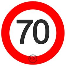  Díszített ostyalap, születésnap, 70, 20cm (A134) sütés és főzés