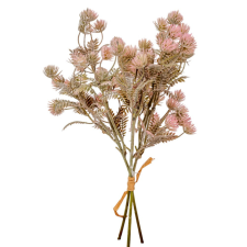  Díszítő 3szálas rózsaszín M33cm 32db/# dekorációs kellék