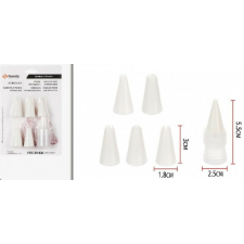  DÍSZÍTŐCSŐ SZETT MŰA. 5DB 1,8X3CM, 1DB 2,5X5,5CM konyhai eszköz