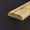  Díszítőléc, 2 oldalt kerekített, fenyő (10x40mm)
