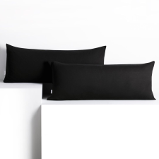 Díszpárnahuzat AMBER szín fekete stílus klasszikus anyag dzsörzé 40x120 DecoKing lakástextília