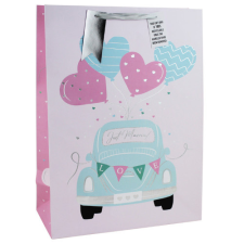  Dísztasak Clairefontaine/Eurowrap, 33x45,5 cm Just married ajándéktasak