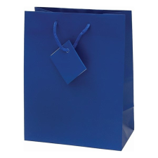  Dísztasak CREATIVE Special Simple M 18x23x10 cm egyszínű kék zsinórfüles ajándéktasak