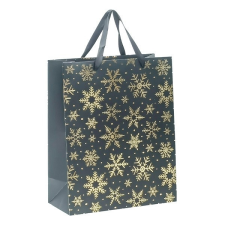 - Dísztasak Deluxe Plus M 18x23x10 cm karácsonyi csillagos ajándéktasak