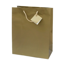 - Dísztasak Special Simple L 26x32x12 cm egyszínű arany ajándéktasak
