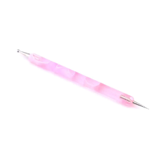  DivaLine Két fejű díszítő pontozó - pink műkörmös ecset