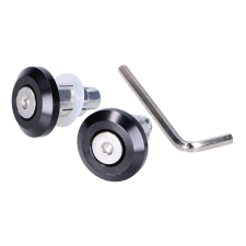 Diverse / Import Kormányvég lengéscsillapító tuning lapos, 13,5 / 17,5mm - fekete egyéb motorkerékpár alkatrész