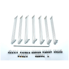 Diverse / Import Küllőkészlet 168mm króm moped robogóhoz egyéb motorkerékpár alkatrész