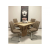 Divian DORKA asztal 130*85+40cm+ 4db ESTER szék