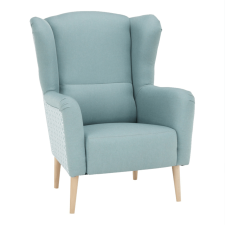  Dizájnos fotel, anyag, mentol/minta, BELEK bútor