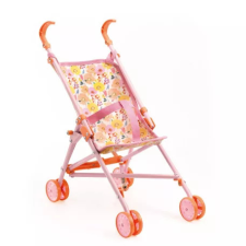 DJECO Babakocsi - Virágos, 54 cm - Pomea játékbabához (Djeco, 7841) játék babakocsi