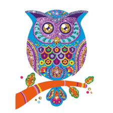 Djeco Design by Djeco: Design by Csillámkép készítő - Csillogó állatok - Glitter animals kreatív és készségfejlesztő