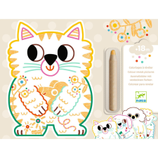 DJECO : Design by Meglepetés színező - Háziállatok - Domestic animals kreatív és készségfejlesztő