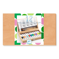 DJECO : Design by Művészeti műhely - Festő készlet - 12 Gouaches - Artist’s box kreatív és készségfejlesztő
