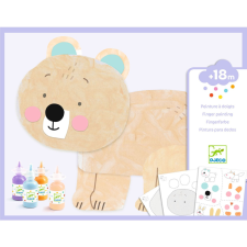 Djeco Design by Ujjfestés - Kisállatkák, matricákkal - Messy fun kreatív és készségfejlesztő