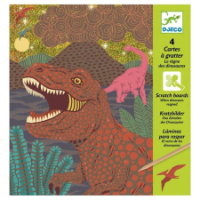 DJECO dinoszauruszos karcképek készlet kreatív és készségfejlesztő