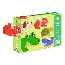 DJECO Djeco állatos puzzle 10x2 darabos készlet puzzle, kirakós