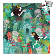 DJECO Djeco Formadobozos puzzle - Gyöngyhalász lányka - Aquadic paradise - 54pcs játékfigura