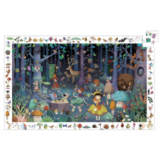 DJECO Djeco Megfigyeltető puzzle - Elvarázsolt erdő - Enchanted Forest puzzle, kirakós