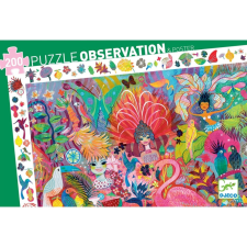 DJECO Djeco Megfigyeltető puzzle - Riói karnevál, 200 db-os - Rio Carnival puzzle, kirakós