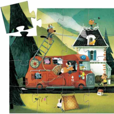 DJECO Djeco Mini puzzle - A tűzoltóautó - The fire truck puzzle, kirakós