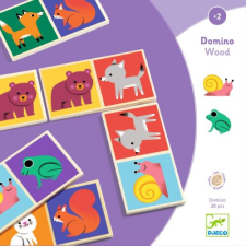 DJECO Domino - Egy az egyhez - Domino Wood - Djeco társasjáték