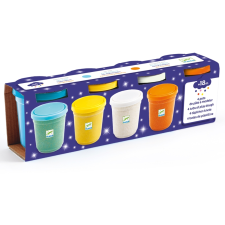 DJECO Gyurma - Csillogó pillegyurma - 4 pots of glittery play dough kreatív és készségfejlesztő