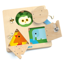 DJECO Képkirakó - Csiki-csuki - LockBasic puzzle, kirakós