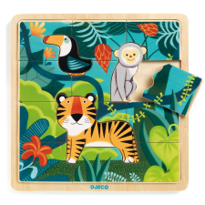  Djeco Képkirakó, puzzle - Dzsungel puzzle - Puzzlo Jungle puzzle, kirakós