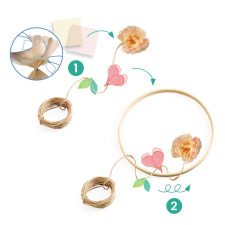 DJECO Kreatív barkácsjáték Dalia Flower Crown, Djeco kreatív és készségfejlesztő