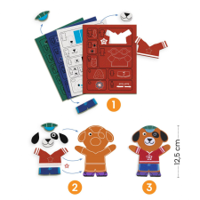 DJECO Kreatív DIY Funky Family játék, Djeco kreatív és készségfejlesztő