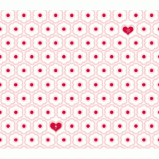 DJECO : Little Big room Dekortapéta - Kis szívek - Small hearts tapéta, díszléc és más dekoráció