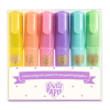  Djeco: Lovely Paper Szövegkiemelő mini toll készlet 6 pasztell színben - 6 mini pastel highlighters