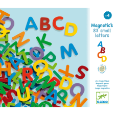 DJECO Mágneses betűkészlet - Színes nagybetűk - 83 small letters- DJECO kreatív és készségfejlesztő