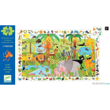 DJECO Megfigyeltető Puzzle - Dzsungel, 35 db (145602) puzzle, kirakós