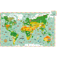 DJECO Megfigyeltető puzzle - Lenyűgöző világ - Around the world puzzle, kirakós