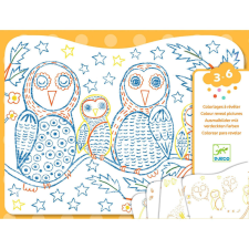 DJECO meglepetés színező - Erdei állatok - Woodland families kreatív és készségfejlesztő
