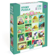 DJECO Mese puzzle - A három kismalac, 35 db-os (Djeco, 7051) puzzle, kirakós