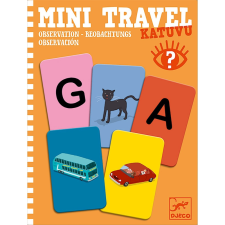 DJECO Mini utazó játék - Betűk és képek - Katuvu társasjáték