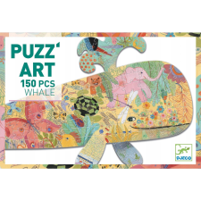 DJECO Művészeti Puzzle - Bálna, 150 db-os (DJ07658) puzzle, kirakós