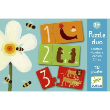 DJECO - Numbers - Számok - párosító puzzle oktatójáték