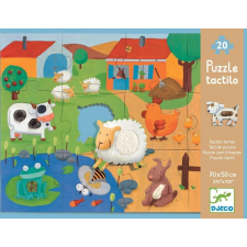 DJECO Óriás Puzzle - Tanyasi Állatsimogató, 12+8 db (144824) puzzle, kirakós