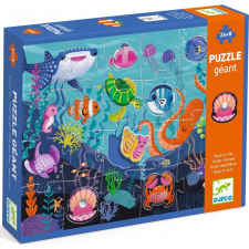 DJECO Óriás puzzle - Tengerlakók, 24+8 db-os - Taktilo sea (DJ07166) puzzle, kirakós