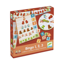DJECO Párosító és gyűjtő játék, Bingo számok, Djeco memóriajáték