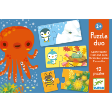 DJECO Párosító puzzle-Bújócska- 12db-os - Djeco kreatív és készségfejlesztő