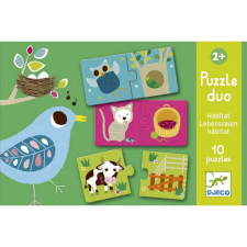 DJECO Párosító puzzle-Élőhely- 12db-os - Djeco kreatív és készségfejlesztő