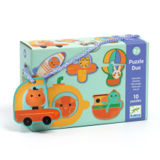 DJECO Párosító puzzle - Járművek, 20 db-os - Duo Vehicles puzzle, kirakós