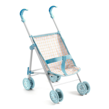 Djeco: Pomea Babakocsi - Kékes, 44 cm - Stroller - 44 cm játék babakocsi
